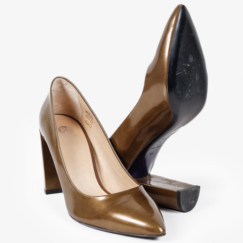 PS by Paul Smith Beau Metallic Khaki Pumps